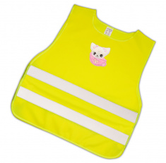 Child Reflective Safety Vest (pink kitty)